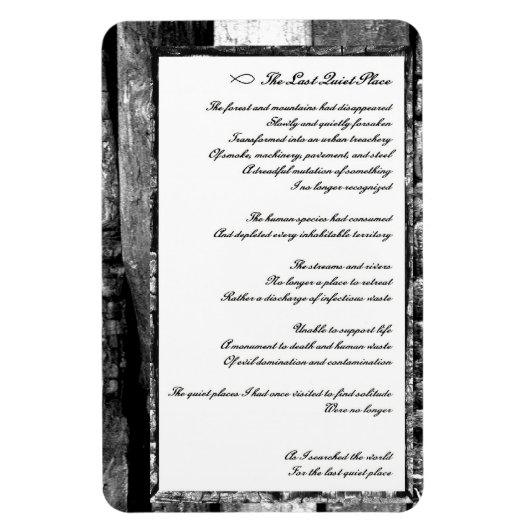 Laatste stille plaats magneet (Verticaal)