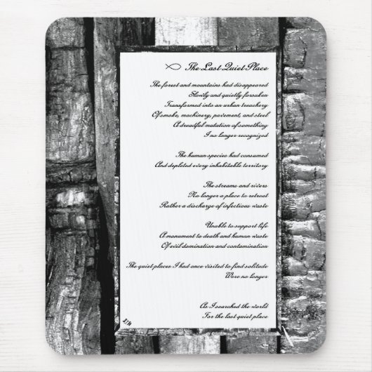 Laatste stille plaats muismat (Voorkant)