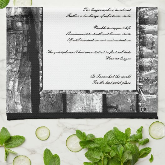 Laatste stille plaats theedoek (Gevouwen)