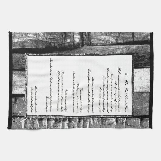 Laatste stille plaats theedoek (Horizontaal)