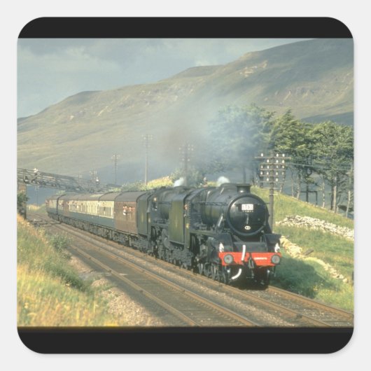 laatste stoomtreinen van British Railway_Steam Vierkante Sticker (Voorkant)