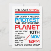 Laatste straat, vergaderpunt klimaatverandering kaart (Voorkant)