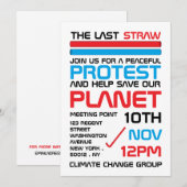 Laatste straat, vergaderpunt klimaatverandering kaart (Voorkant / Achterkant)