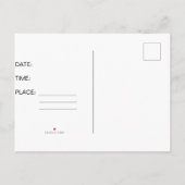 Laatste stroscheiding partij bewaar de datum Kaart (Achterkant)