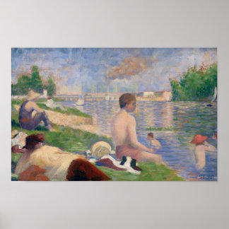 Laatste studie voor "Bathers at Asnières" door Seu Poster