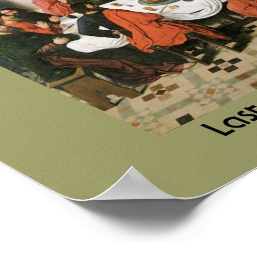 Laatste super religieuze kunst poster (Hoek)