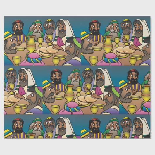 Laatste superreligieuze verdringerpapier cadeaupapier (Vlak)