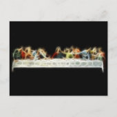 Laatste Supper da Vinci Jesus Fractal Painting Briefkaart (Voorkant)