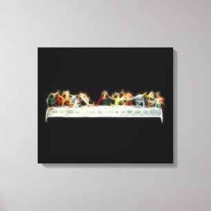 Laatste Supper da Vinci Jesus Fractal Painting Canvas Afdruk