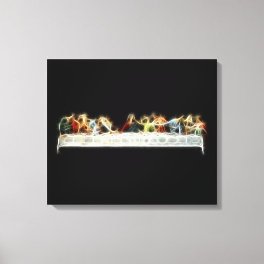 Laatste Supper da Vinci Jesus Fractal Painting Canvas Afdruk (Voorkant)