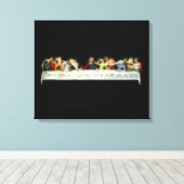 Laatste Supper da Vinci Jesus Fractal Painting Canvas Afdruk (Insitu (Houten vloer))
