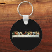 Laatste Supper da Vinci Jesus Fractal Painting Sleutelhanger (Voorkant)