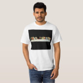 Laatste Supper da Vinci Jesus Fractal Painting T-shirt (Voorkant volledig)