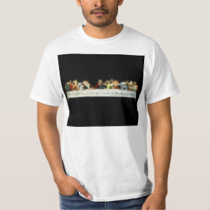Laatste Supper da Vinci Jesus Fractal Painting T-shirt
