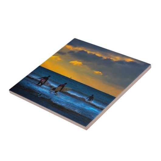 Laatste Surf van de dag Tegeltje (Zijkant)