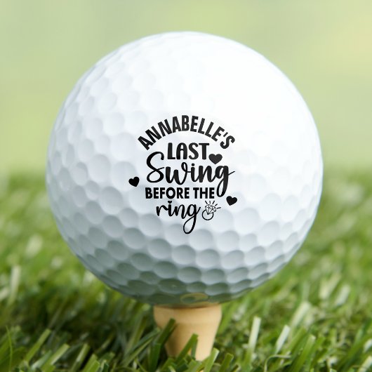 Laatste Swing Bachelorette Feest Golfballen
