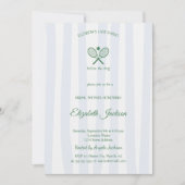 Laatste swing country club blauw gestreept Vrijgez Kaart (Voorkant)