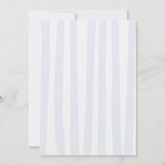 Laatste swing country club blauw gestreept Vrijgez Kaart (Achterkant)