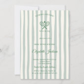 Laatste Swing Country Club Green Stripe Vrijgezell Kaart (Voorkant)