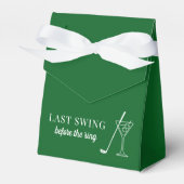 Laatste Swing Golf Bachelorette Bedankdoosjes (Voorkant Zijde)