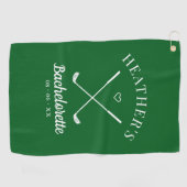Laatste Swing Golf Bachelorette Golfhanddoek (Horizontaal)
