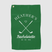 Laatste Swing Golf Bachelorette Golfhanddoek (Voorkant)