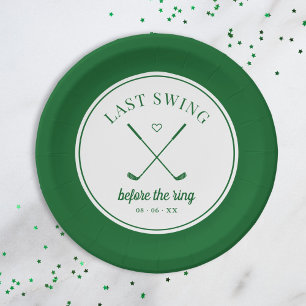 Laatste Swing Golf Bachelorette Papieren Bordje