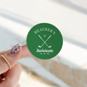 Laatste Swing Golf Bachelorette Ronde Sticker