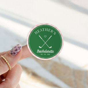 Laatste Swing Golf Bachelorette Ronde Sticker