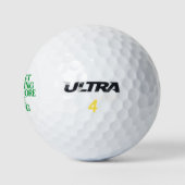 Laatste Swing Golf Bachelorette Roze Groen Golfballen (Logo)