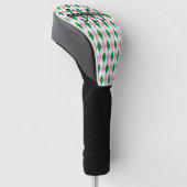 Laatste Swing Golf Bachelorette Roze Groen Golfheadcover (Schuin)
