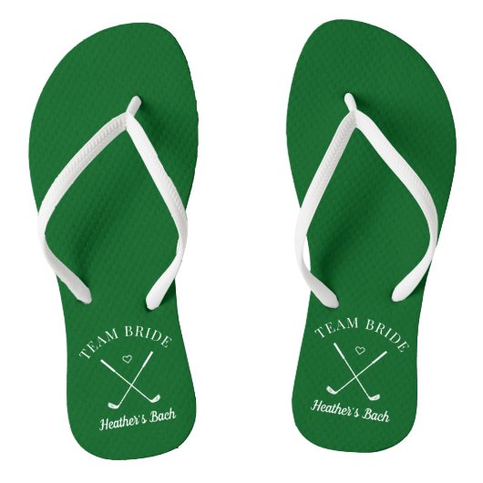 Laatste Swing Golf Bachelorette Teenslippers (Voetbed)