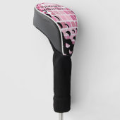 Laatste Swing Golf Roze Disco Bal Bachelorette Golfheadcover (Schuin)