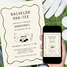 Laatste Swing Golf Thema Bachelor Party Hand getro