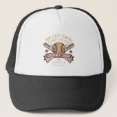 Laatste Swing Honkbal Bachelor Party Trucker Pet (Voorkant)