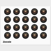 Laatste Swing Honkbal Bachelorfeest Ronde Sticker (Vel)