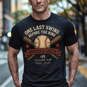 Laatste Swing Honkbal Bachelorfeest T-shirt