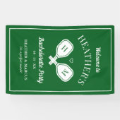 Laatste Swing Pickleball Bachelorette Spandoek (Horizontaal)