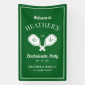Laatste Swing Pickleball Bachelorette Spandoek (Verticaal)