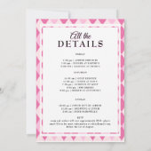 Laatste swing roze Argyle Golf Bachelorette Kaart (Achterkant)