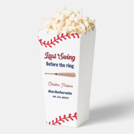 Laatste swing voor de ring Baseball Bachelorette Bedankdoosjes