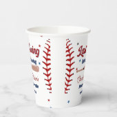 Laatste Swing voor de ring Baseball Bachelorette Papieren Bekers (Links)