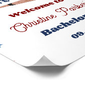 Laatste Swing voor de ring Baseball Bachelorette Poster (Hoek)