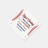 Laatste Swing voor de ring Baseball Bachelorette Servet (Hoek)