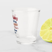 Laatste Swing voor de ring Baseball Bachelorette Shot Glas (Rechts)