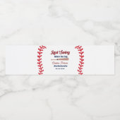 Laatste Swing voor de ring Baseball Bachelorette Waterfles Etiket (Enkel label)