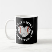 Laatste swing voor de Ring Baseball Bride Bachelor Koffiemok (Links)
