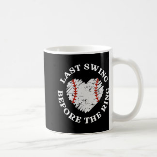 Laatste swing voor de Ring Baseball Bride Bachelor Koffiemok