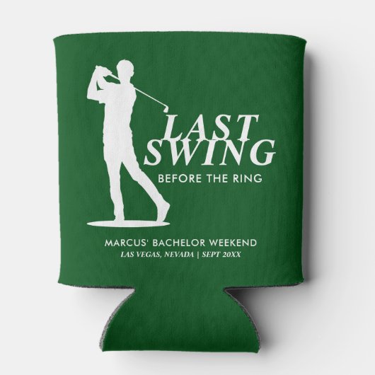 Laatste Swing voor de Ring Golf Bachelor Blikjeskoeler (Achterkant)