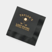 Laatste swing voor de Ring Golf Bachelor Folie Servetten (Links)